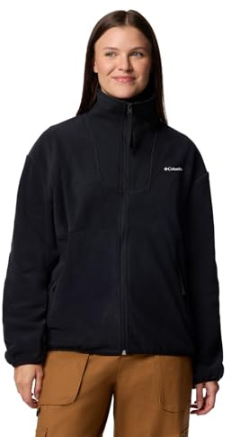 Columbia Pile da donna Sequoia Grove con zip intera, nero, Medium
