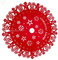 ICE TOYS copri albero di natale feltro rosso(Feltro pupazzo di neve)