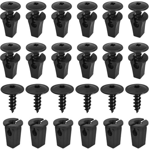 Viti Autofilettanti Torx M5 x 16 mm, Viti a Testa Cilindrica Nere, N90974701, Viti Nere Testa Tonda, Compatibile con Audi, VW