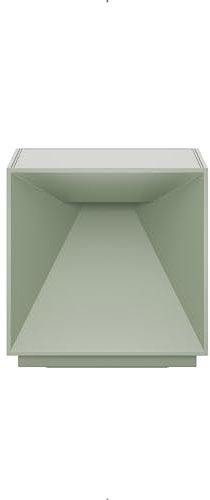SIGOR Nutalis - Dimmbare würfelförmige LED Akku-Tischlampe Indoor & Outdoor, IP54 spritzwassergeschützt, Höhe 10 cm, aufladbar mit easy-connect puk, 9 h Leuchtdauer, salbeigrün