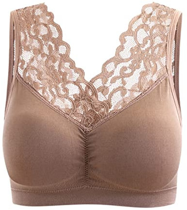 Tops für Damen Bench Schuhe Damen Einfarbig Knopfleiste BH Riemchenrücken BH ohne träger Hochzeit Neckholder Sport starker Halt große brüste T Shirt mädchen Bikini