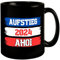 Kiel Tasse in Schwarz mit Spruch Aufstieg 2024 Ahoi Maritimer Hafen-Flair Stadt Kiel Fußball Aufsteiger Schleswig-Holstein Charme