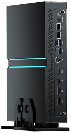 Thdeukoty Mini Gaming PC i9-13900F mit GeForce RTX4060TI, Mini Desktop Computer 64G DDR5 RAM 2T SSD, Windows 11 Pro, WiFi6E BT5.3, Optisch, 1* HDMI 3* DP, 8K, Vier Displays für Gaming/Design