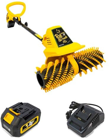 Garland Barredora Peinadora de Césped Artificial - Roll&Comb Keeper 141 20 V - Motor a Batería - Ancho de Trabajo 40 cm - Incluye Batería 2Ah y Cargador Keeper 20V Single Fast Charger