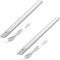 Oktaplex 2er Set Riva LED Unterbauleuchte Sensor 690lm warmweiß 57,5cm Küchenlicht dimmbar Unterbaulampe Küche 10W silber 230V