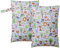 HBselect 2 Stück Nasstasche Wetbag Kindergarten wiederverwendbar Wet Dry Bag Windeltasche Nassbeutel Personalisiert for Baby Grauer Wald