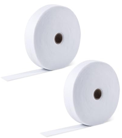 2 Rollen für Jelly Roll Schlagstreifen, 6,4 cm, 45,7 m, weiche Baumwollmischung, Schlagrolle zum Quilten, Ausräumen, Überwurf, Teppich, geflochtener Teppich