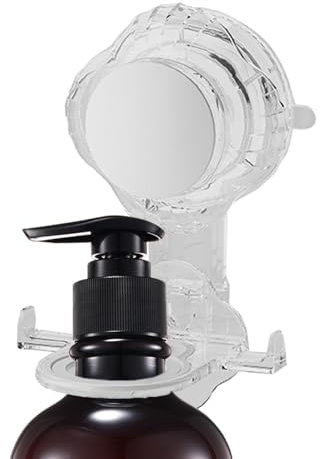 Eventerde Porte-bouteille de gel douche avec ventouse, porte-bouteille de gel douche avec ventouse, support mural pour gel douche, porte-bouteille de shampooing, porte-bouteille de savon à main pour