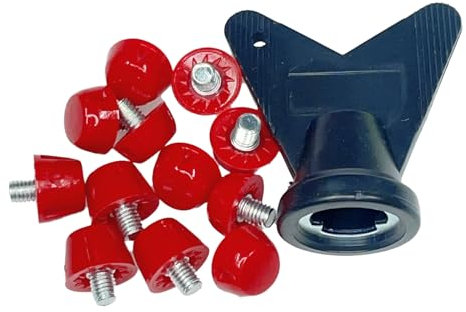 Kexpsogy 12 tacos de repuesto para zapatos de fútbol de 10 mm/7 mm, para zapatos de fútbol con rosca de 5 mm
