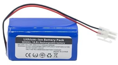 4S1P 14,8 V Lithium-Akku, kompatibel mit ILIFE A4s, A7, V7s Plus, V55 Pro, W400, A9s, PX-B020 Roboter-Staubsauger(3200mAh)