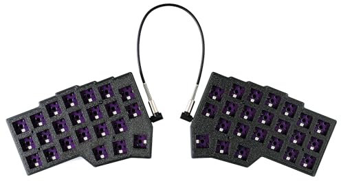YMDK Split Keyboard Corne V4.1 46 Keys Ergonomic Hotswappable 40% Layout 3D PLA RGB QMK Vial All Key Programmable Mini Independent Gaming Keyboard Kit
