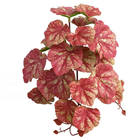 xbiez Realistische Blätter Terrarium für Pflanzen für Bartagamen, Schildkröten, Baumfrösche, Mehrfach