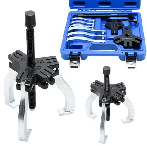 CCLIFE Lagerabzieher Set 2 oder 3 Armig, 76-178mm Innen-/Außen Abzieher Satz, Multifunktionales Lagerentfernungswerkzeug, Lagerdemontage-Zahnradabzieher-DIB