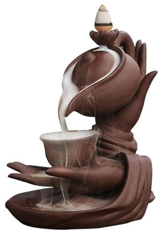 Wasserfall Rauchbrenner Buddha Hand - Kreative Weihrauch Rauch Wasserfall