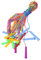 HEMOTON 10Pièces Corde à PVC avec Poignées Plastiques Ropes de Fitness pour Garçon Fille et Activités Couleurs Aléatoires
