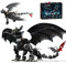 QuirkQuest Nachtschatten Drachen Bausteine Bausatz, 1026Stück Tiere Klemmbausteine Kit, Cooler Drache Film Geschenke Modell Spielzeug, Geschenke für Kit Teenager Erwachsene