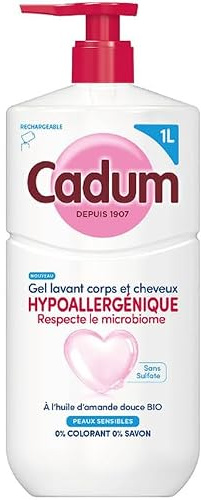 CADUM Gel douche 2en1 hypoallergénique 1 L