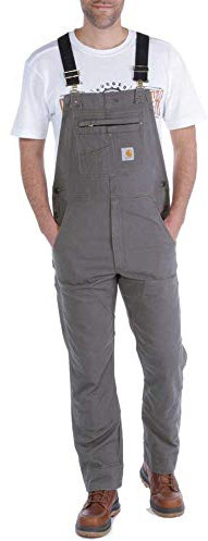 Carhartt, Salopette Rugged Flex®, Relaxed Fit Uomo, Ghiaia, W40/L34