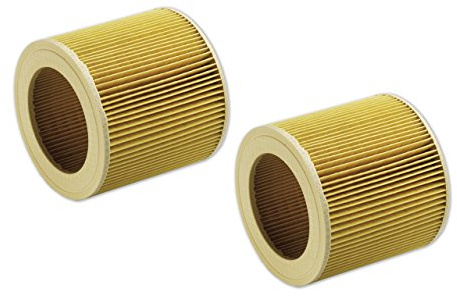 eVendix 2 Patronenfilter Lamellenfilter kompatibel mit Kärcher A 2204A A 2254 2101 A 2201 6.414-552.0 64145520