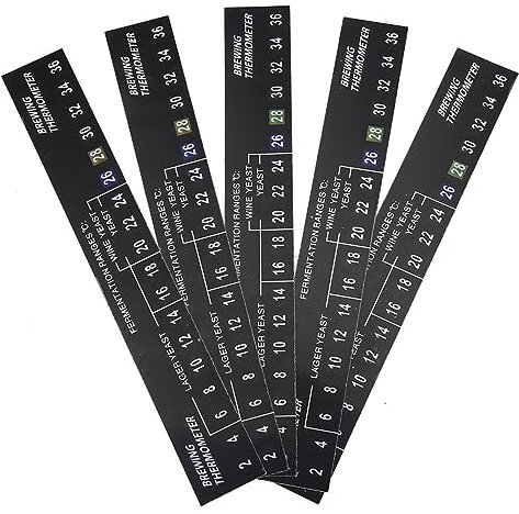 5 STÜCKE Aufkleben Brauen Thermometer LCD Aufkleber Für Homebrew Selbstgebrautes Bierthermometer Label 2-36C MEHRWEG VERPACKUNG socialme-eu