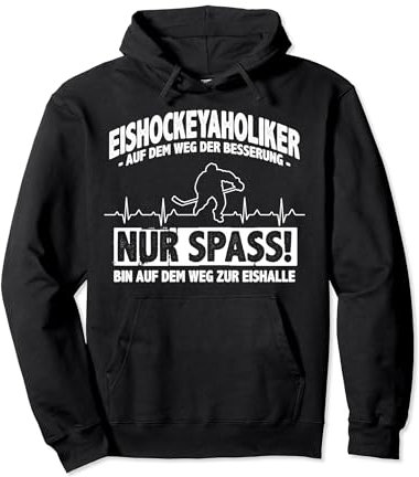 Eishockeyaholiker - Eishockeyfan Hockey Eishockey Pullover Hoodie