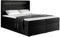 Mirjan24 Boxspringbett Snap mit LED-Beleuchtung Doppelbett mit 2 Bettkästen Matratze + Topper Amerikanisches Continentalbett Polsterbett Bett mit Kopfteil Bettgestell (Soft 011, 140 x 200 cm)