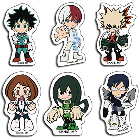Great Eastern Entertainment My Hero Academia Group Sd gestanztes Aufkleber-Set, 8,9 cm