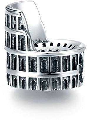 925 Sterling Silber Römisches Kolosseum Bau-Charm, Taj Mahal, Liebe, Kunst für Pandora Armband, Alle