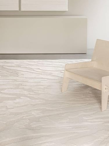 RugVista Sierra Teppich, 240 x 340 cm, Cremeweiß | Moderne, Rechteckig, Niedriger Stapel, Nur chemische Reinigung, Oeko-Tex 100