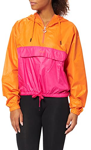 FILA Women Pari Anorak Parka, Mandarino Arancione e Viola, L Donna