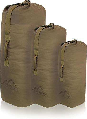 normani US Canvas-Baumwolle Seesack Duffle Bag Classic Sea Farbe Beige Größe 125 x 75 cm