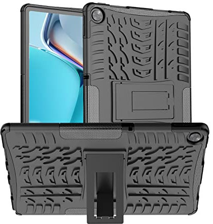 XITODA Funda para Realme Pad 10.4'' 2021,TPU Silicone + PC con Kickstand Protección Carcasa para Realme Pad 10.4 Pulgada (RMP2103) Tablet,Negro