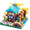 Autumn Architecture Flower Treehouse Micro Blocks Building Sets for Adults Tree and Plants Mini Bricks Modle Kit Creative DIY Gift for Kids. (with 2 Figures)