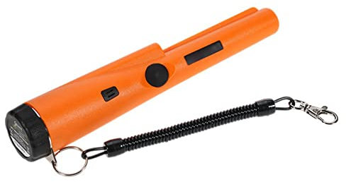 Metall-Pinpointer, Metalldetektor, ABS-Schale, Leicht zu Tragen, Empfindliche LED-Tonanzeige, Wasserdicht für Ornamente (Orange)