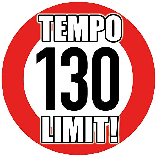 Racker-n-Roll 130 km/h TEMPOLIMIT! Aufkleber 10er Pack