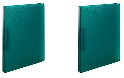 HERMA 19168 Ringbücher A4 Transluzent Grün, 3 Stück, schmal, 2 Ringe, 25 mm breit, Ordner aus Kunststoff mit Niederhalter für Schule & Büro, stabiles Ringordner Set aus Plastik für Jungen & Mädchen