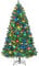 Yaheetech 183cm LED Künstlicher Weihnachtsbaum mit 300 Mehrfarbigen und Warmweißen Lichtern, 9 Lichtmodi, Christbaum Tannenbaum mit 818 Zweigen & Faltbarem Metallständer, Grün