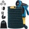 BOORCA Gartenschläuche, 15M/50FT Flexibel Wasserschlauch mit 10 Funktionsdüse Brause, Gartenschlauch Flexibel mit 3/4 Zoll und 1/2 Zoll soliden Messinganschlüssen für Garten, Haustier, Autowäsche