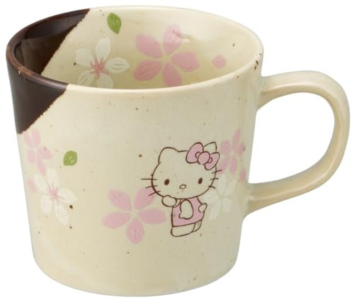Skater CHMM1-A Mino Ware Mug Hello Kitty Sakura Sanrio 3.5 x 3.1 inches (9 x 8 cm)
