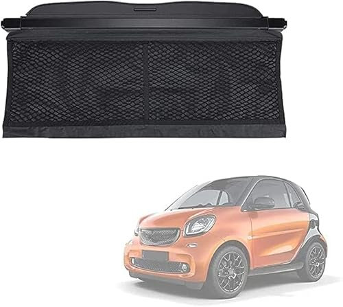 gongxini Auto-Versenkbare Kofferraum-Ablage Für Smart 453 Fortwo Forfour 2015-2019,Trunk Cargo Abdeckung Hutablage