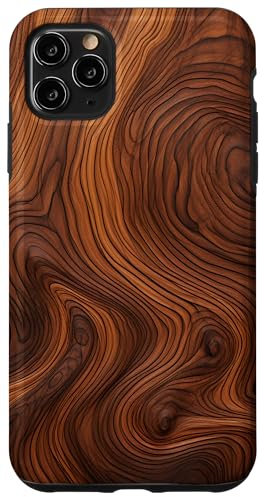 Walnut Wood Pattern Case for iPhone 11 Pro Max