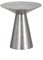 Moderner Couchtisch aus Edelstahl, Titan, gebürstet, für Wohnzimmer, leicht, luxuriöses Design für kleine Wohnung, anpassbarer Beistelltisch für Sofa, Ecke, Silber-Finish