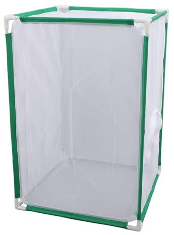 Qcwwy Outdoor Mesh Plant Enclosure, Butterfly Habitat Cage Grow Tent Plant Cover Mesh Cage Butterfly Habitat Cage Plant Landscape Fiber Tube Enclosure for Flowers and Herbs