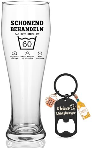 Joymaking Bierglas 60 Geburtstag Mann Frau, 60 Geburtstag, Geschenke für Männer Geburtstag, Geschenke zum 60 Geburtstag Bierglas, 60.ter Geburtstag Frau Mann, 60 Geburtstaggeschenk Bierglas 700ml