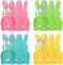 TAXTYHRE 12 Stück Besteckhalter Ostern, Besteckhalter Filz Ostern, Osterhasen Bestecktaschen, Niedliche Besteckhalter Ostern, Besteckbeutel für Oster Tischplatte Abendessen Party