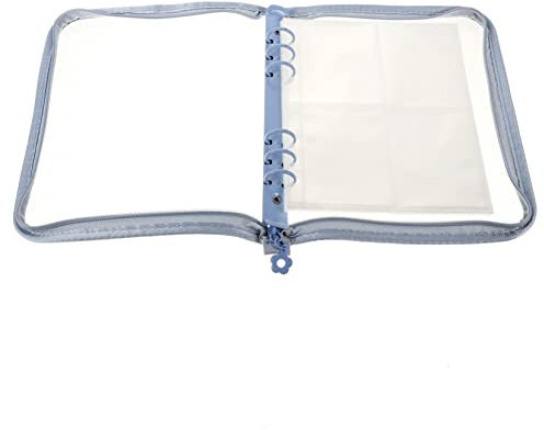 JZWCHQ 1 Set Jewelry Bag Jewelry Storage Pouches Jewelry Storage Bag Clear Necklace Jewelry Holder Book Necklace Earring Album Travel Jewelry Book Storage Necklace Ring Book Blue Pvc