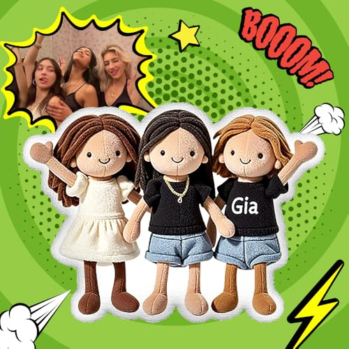 Smile lab Personalisiertes Foto-Kissen - Süßes Kuscheltier-Kissen mit Bild, Jubiläumsgeschenk für Paare, Freund, Freundin, Individuelles Kissen mit Hund Katze Gesicht, Plüschtier Andenken