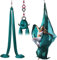 Professionelles Aerial Yoga Set (8 m Seide + Aufhängungssystem) – atmungsaktiv, für Home-Workout/Meditation, 150 kg Tragkraft