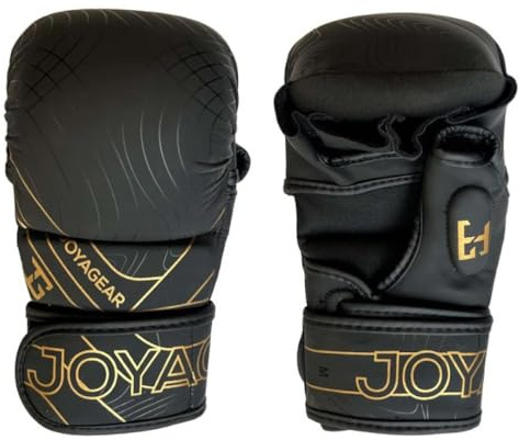 JOYAGEAR - MMA Handschuhe Essential - Hergestellt aus hochwertigem Kunstleder - Kampfsport Handschuhe für Grappling, Sparring, Training & Wettkämpfe - Mixed Martial Arts
