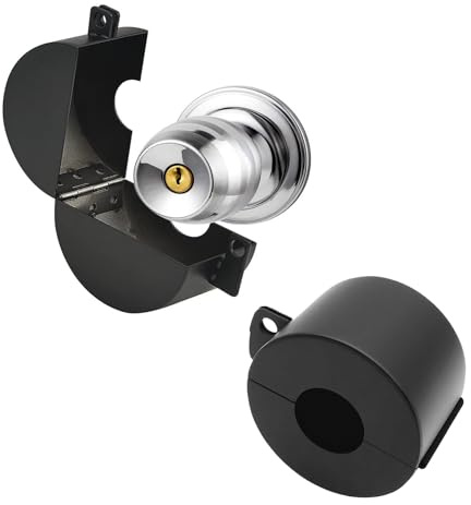 Outside Tap Lock Black Rainproof and Sun Protection with Safety Lock and Key, Water Theft Prevention Device